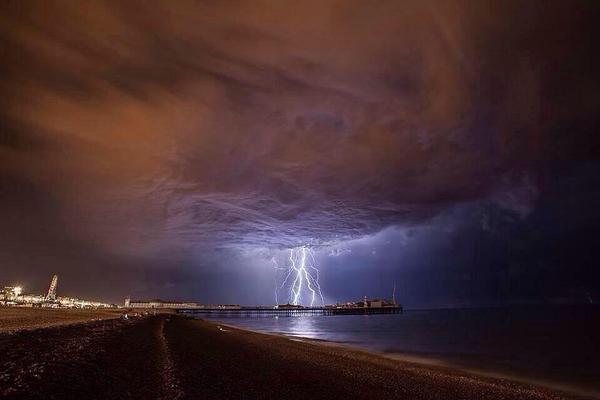 Thunderstorm Brighton Pier Twitter at Earth underscore Post - Risky Times For Generation Sagittarius