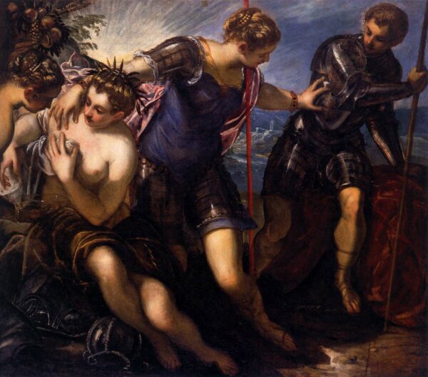 Jacopo Tintoretto   Minerva Sending Away Mars from Peace and Prosperity   WGA22619 600x529 - The Family Tree of Astrology