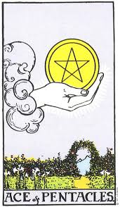 Ace of Coins original - The Pentacles (Coins) in the Tarot