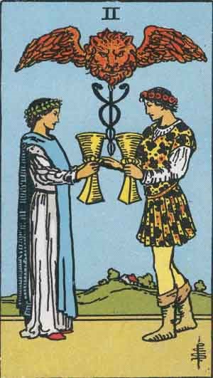 June Two of Cups - Tarot for the Month of June 2020