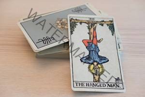 small Tarot Deck   The Hanged Man - England V Spain in Astrology and Tarot