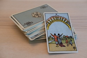 Tarot Card Meanings small Tarot Deck Ten of Cups - Tarot Card Meanings