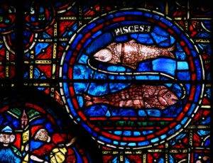 Pisces in Chartres Cathedral Wikimedia Commons 300x230 - The Jupiter and Neptune Conjunction