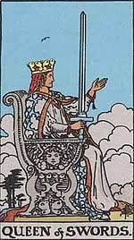 Queen of Swords 2 - Melbourne Astrology and Tarot