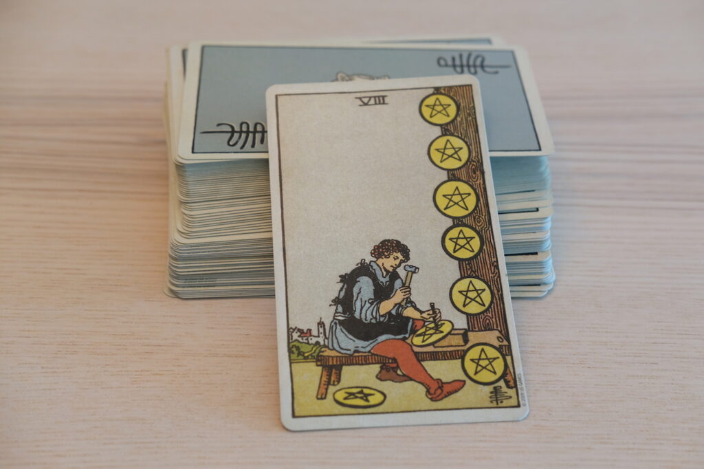 EIGHT OF PENTACLES