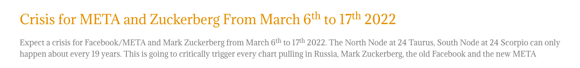 True Facebook - Russia, Ukraine and Astrology