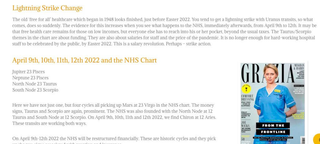 April 9 to 12 NHS - True NHS Astrology Predictions