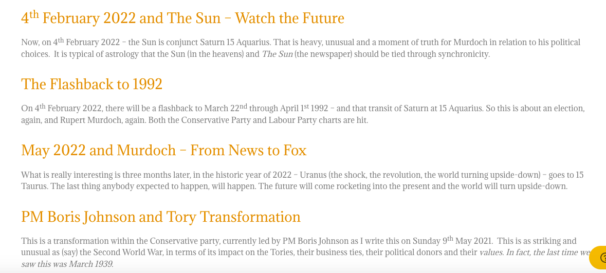 Murdoch 4th February - Making Astrology Easier