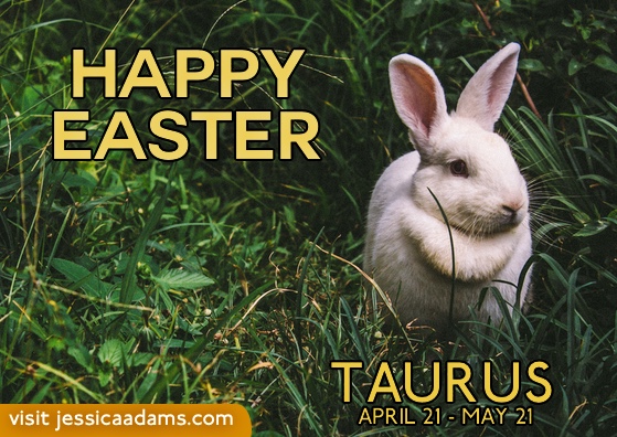 Astrology eCard TAURUS Happy Easter - Seasonal Astrology E-Cards