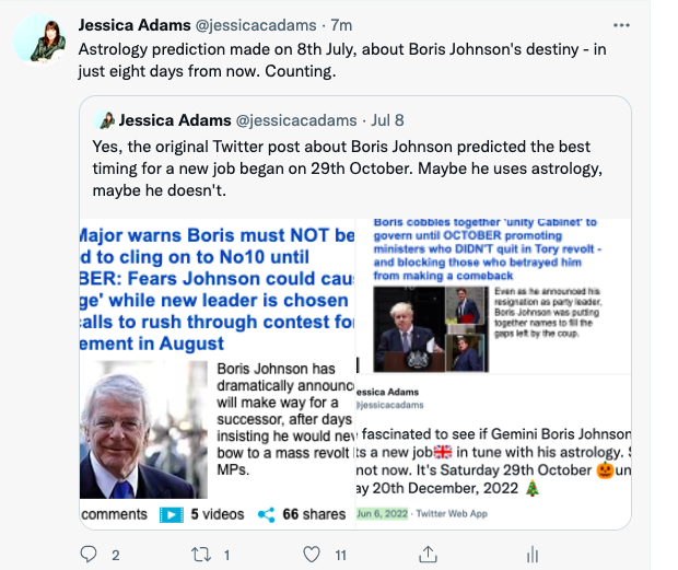 Truss, Astrology and the Next PM BORIS - Truss, Astrology and the Next PM