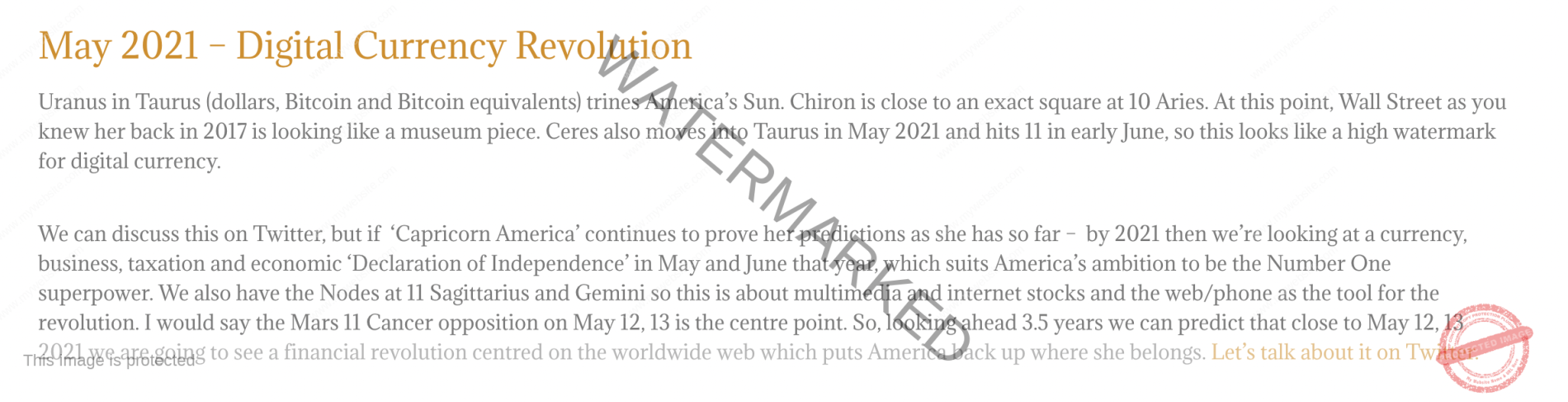 MAY 2021 CRYPTO - US Astrology 2023
