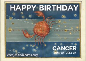 Astrology eCard CANCER Happy Birthday 300x213 - Aquarius