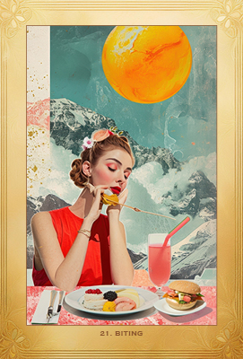 Card 21_Biting_I Ching Oracle Cards