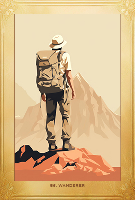 Card 56_Wanderer_I Ching Oracle Cards