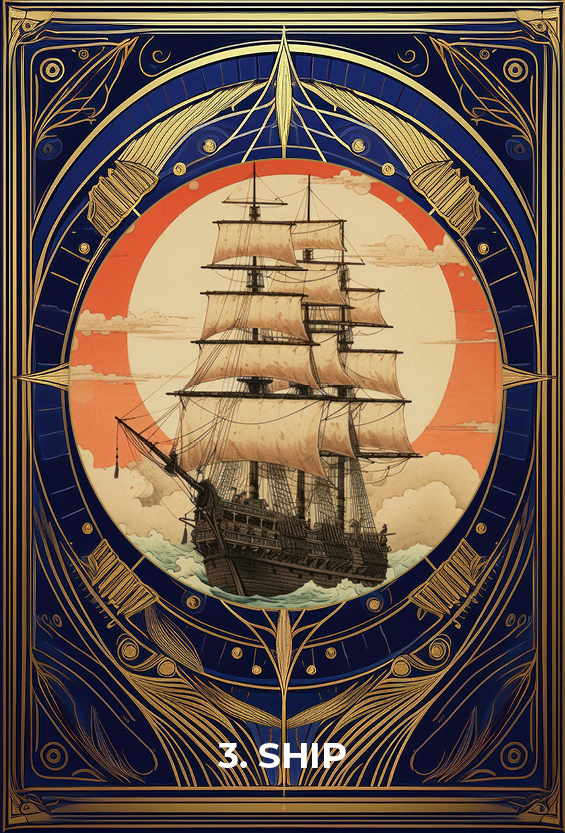 Lenormand card Ship
