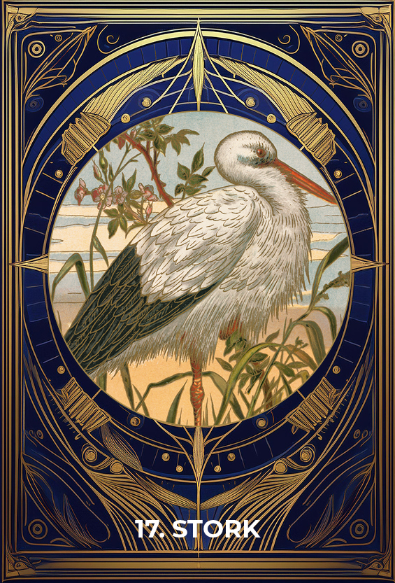 Lenormand card Stork