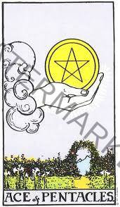 Ace of Coins original - The Pentacles (Coins) in the Tarot