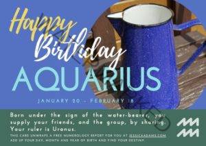 Aquarius Astrology Birthday Card 1 300x213 - Your January 2023 Monthly Horoscope