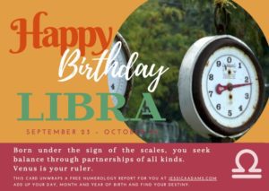 Libra Astrology Birthday Card 1 300x213 - Your Weekly Horoscope September 19th to 25th