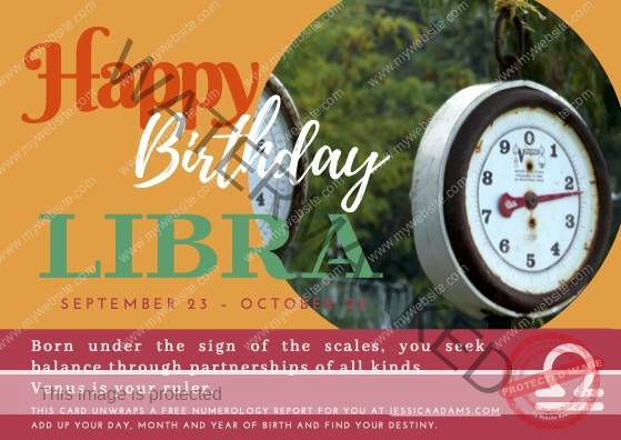 Libra Astrology Birthday Card 1 - Astrology E-Cards