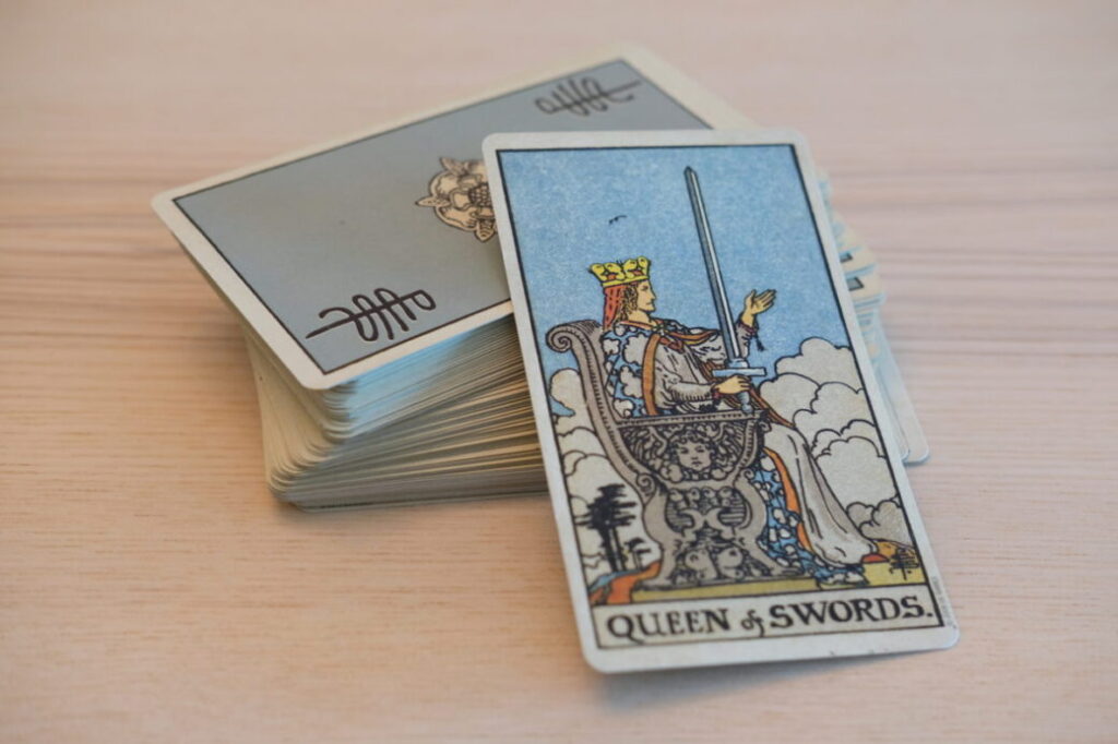 The Queen of Swords — meaning in fortune telling  Tarot book, Tarot cards  for beginners, Tarot interpretation